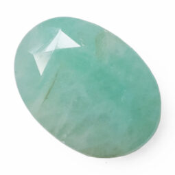 Emerald Faceted Oval Gemstone B770 | Crystal Factory