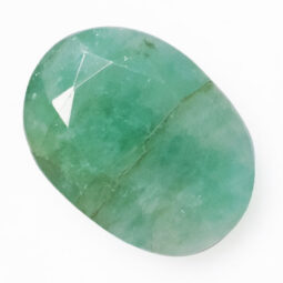 Emerald Faceted Oval Gemstone B771 | Crystal Factory