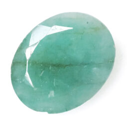 Emerald Faceted Oval Gemstone B773 | Crystal Factory