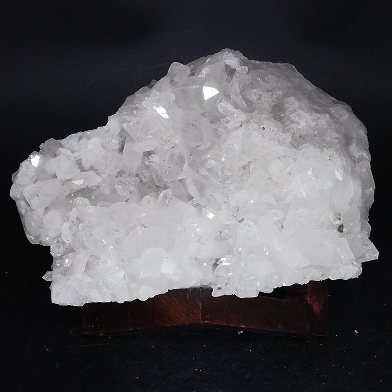 6.1kg Clear Quartz Cluster on Timber Stand 12cm J2187 3 Clear Quartz Cluster on Timber Stand 12cm J2187 | Crystal Factory