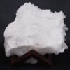 11.2kg Clear Quartz Cluster on Timber Stand 12cm J2192 2 Clear Quartz Cluster on Timber Stand 12cm J2192 | Crystal Factory