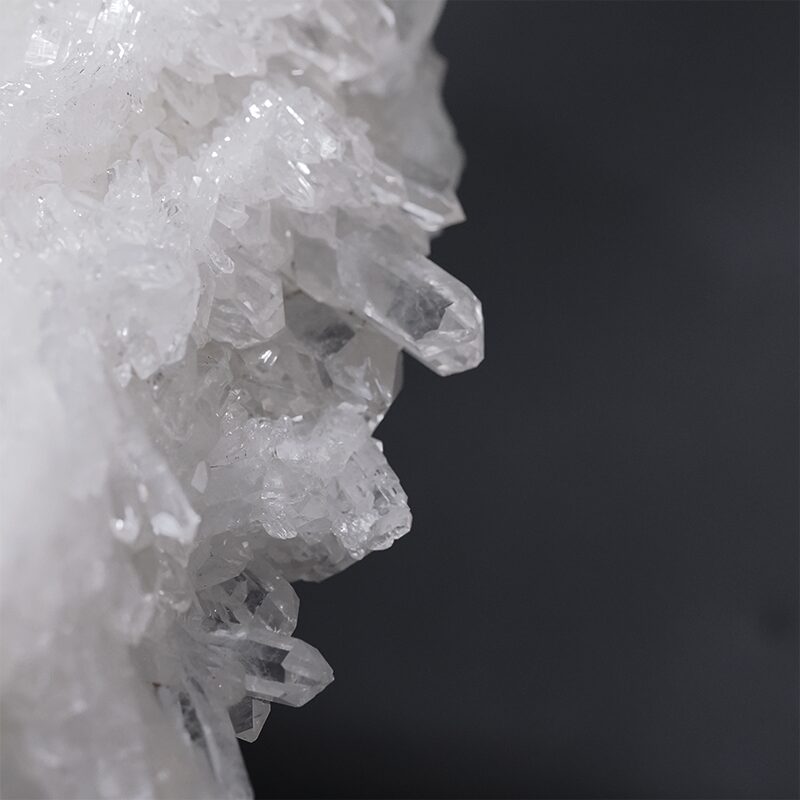 11.2kg Clear Quartz Cluster on Timber Stand 12cm J2192 7 Clear Quartz Cluster on Timber Stand 12cm J2192 | Crystal Factory