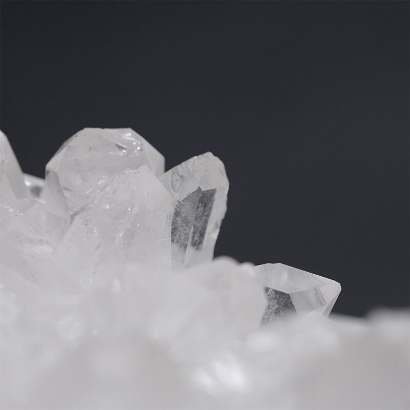 7.5kg Clear Quartz Cluster on Timber Stand 12cm J2193 7 Clear Quartz Cluster on Timber Stand 12cm J2193 | Crystal Factory