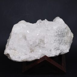 Clear Quartz Cluster on Timber Stand 12cm J2194 | Crystal Factory