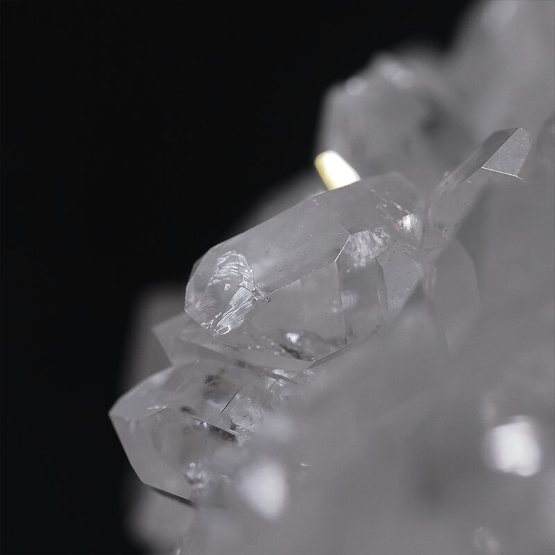 9.5kg Clear Quartz Cluster on Timber Stand 12cm J2194 6 Clear Quartz Cluster on Timber Stand 12cm J2194 | Crystal Factory