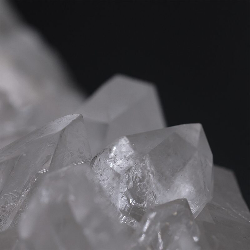 9.5kg Clear Quartz Cluster on Timber Stand 12cm J2194 7 Clear Quartz Cluster on Timber Stand 12cm J2194 | Crystal Factory