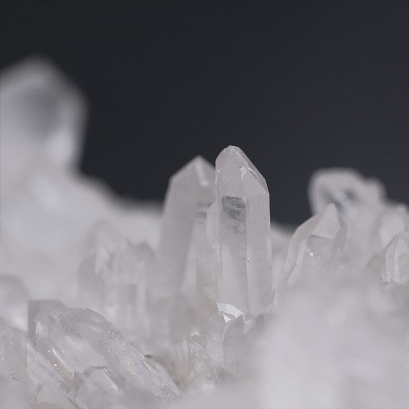 7.6kg Clear Quartz Cluster on Timber Stand 12cm J2196 5 Clear Quartz Cluster on Timber Stand 12cm J2196 | Crystal Factory