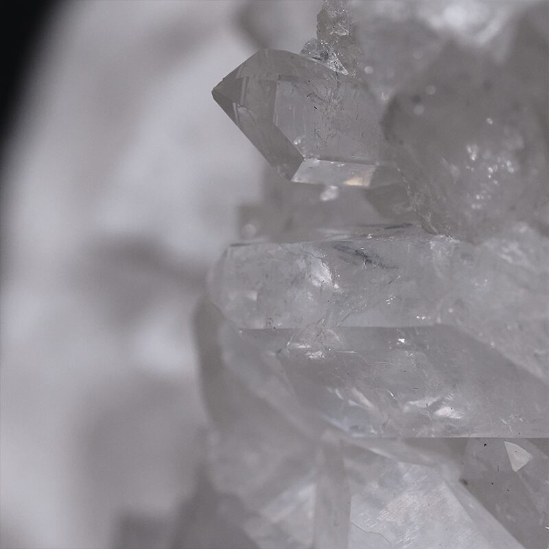 8.2kg Clear Quartz Cluster on Timber Stand 12cm J2197 5 Clear Quartz Cluster on Timber Stand 12cm J2197 | Crystal Factory