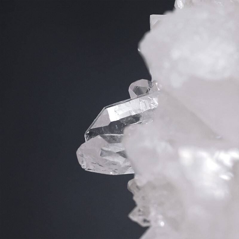 8.2kg Clear Quartz Cluster on Timber Stand 12cm J2197 6 Clear Quartz Cluster on Timber Stand 12cm J2197 | Crystal Factory