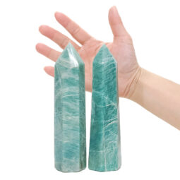 Madagascar Amazonite Terminated Point Set 2 Pieces B776 | Crystal Factory