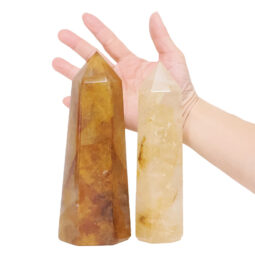 Madagascar Fire Quartz Terminated Point Set 2 Pieces B781 | Crystal Factory