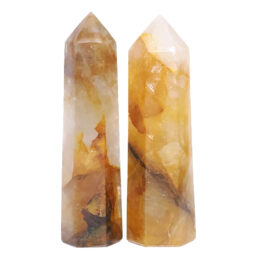 Madagascar Fire Quartz Terminated Point Set 2 Pieces B783 | Crystal Factory