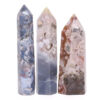 Madagascar Flower Agate Terminated Point Set 3 Pieces B775 | Crystsl Factory