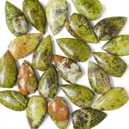 Madagascar Green Opal Teardrop Crystal Point (10.5cm-12cm) | Crystal Factory