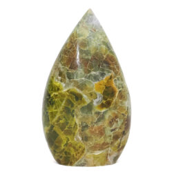 Madagascar Green Opal Teardrop Crystal Point (10.5cm-12cm) | Crystal Factory