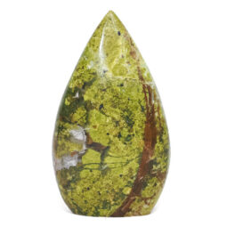 Madagascar Green Opal Teardrop Crystal Point (10.5cm-12cm) | Crystal Factory
