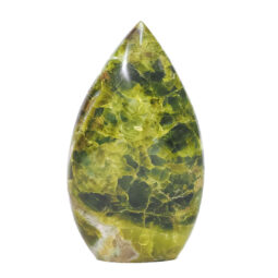 Madagascar Green Opal Teardrop Crystal Point (9cm-10cm) | Crystal Factory