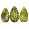 Madagascar Green Opal Teardrop Crystal Point Set 3 Pieces K1194 | Crystal Factory