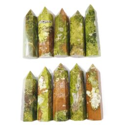 Madagascar Green Opal Terminated Point | Crystal Factory