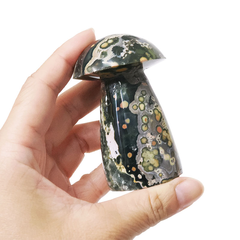 Madagascar Ocean Jasper Crystal Mushroom - Large 9 Madagascar Ocean Jasper Crystal Mushroom - Large | Crystal Factory