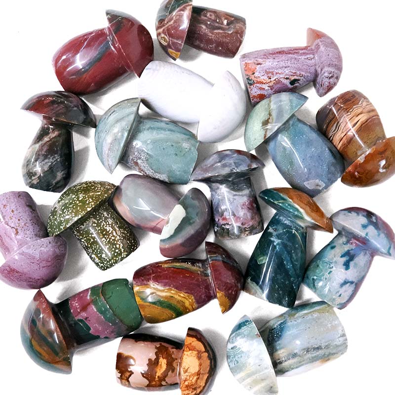 Madagascar Ocean Jasper Crystal Mushroom - Small 4 Madagascar Ocean Jasper Crystal Mushroom - Small | Crystal Factory
