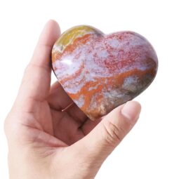 Madagascar Ocean Jasper Heart Crystal Stone | Crystal Factory