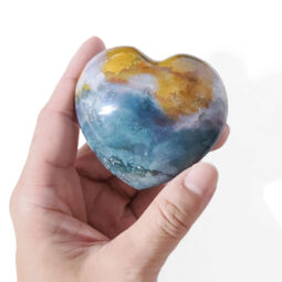 Madagascar Ocean Jasper Heart Crystal Stone | Crystal Factory