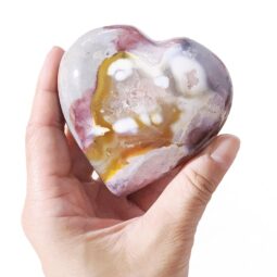 Madagascar Ocean Jasper Heart Crystal Stone | Crystal Factory