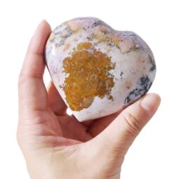 Madagascar Ocean Jasper Heart Crystal Stone | Crystal Factory