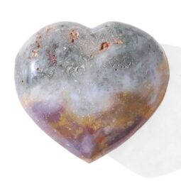 Madagascar Ocean Jasper Heart Stone (8cm-9cm) | Crystal Factory