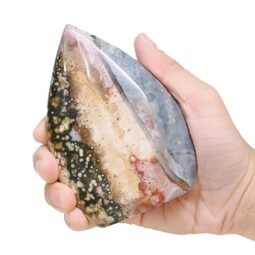 Madagascar Ocean Jasper Teardrop Crystal Point (10cm-12cm) | Crystal Factory