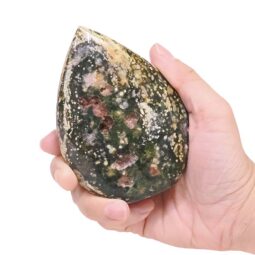 Madagascar Ocean Jasper Teardrop Crystal Point (9cm-10cm) | Crystal Factory