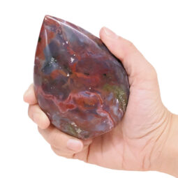 Madagascar Ocean Jasper Teardrop Crystal Point (9cm-10cm) | Crystal Factory