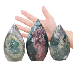 Madagascar Ocean Jasper Teardrop Crystal Point Set 3 Pieces K1198 | Crystal Factory