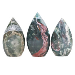 Madagascar Ocean Jasper Teardrop Crystal Point Set 3 Pieces K1198 | Crystal Factory