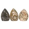 Madagascar Ocean Jasper Teardrop Crystal Point Set 3 Pieces K1201 | Crystal Factory