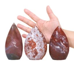 Madagascar Ocean Jasper Teardrop Crystal Point Set 3 Pieces K1202 | Crystal Factory