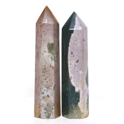 Madagascar Ocean Jasper Terminated Point Set 2 Pieces B784 | Crystal Factory