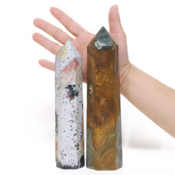 Madagascar Ocean Jasper Terminated Point Set 2 Pieces B786 | Crystal Factory