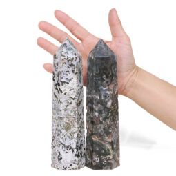 Madagascar Ocean Jasper Terminated Point Set 2 Pieces K1189 | Crystal Factory