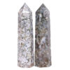 Madagascar Ocean Jasper Terminated Point Set 2 Pieces K1189 | Crystal Factory