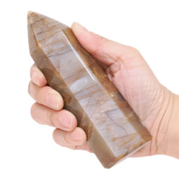 Madagascar Peach Moonstone Terminated Point | Crystal Factory