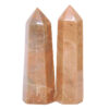 Madagascar Peach Moonstone Terminated Point Set 2 Pieces K1184 | Crystal Factory
