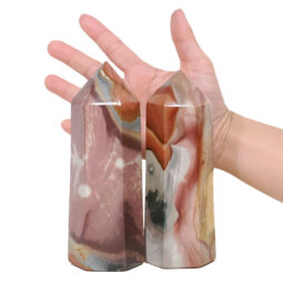Madagascar Polychrome Jasper Terminated Point Set 2 Pieces K1188 | Crystal Factory