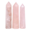 Madagascar Rose Quartz Terminated Point Set 3 Pieces B779 | Crystal Factory
