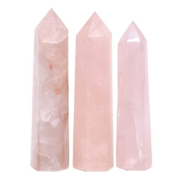 Madagascar Rose Quartz Terminated Point Set 3 Pieces B779 | Crystal Factory