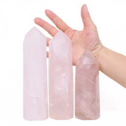 Madagascar Rose Quartz Terminated Point Set 3 Pieces B780 | Crystal Factory