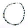 Moss Agate Round Beads Necklace | Crystal Factory