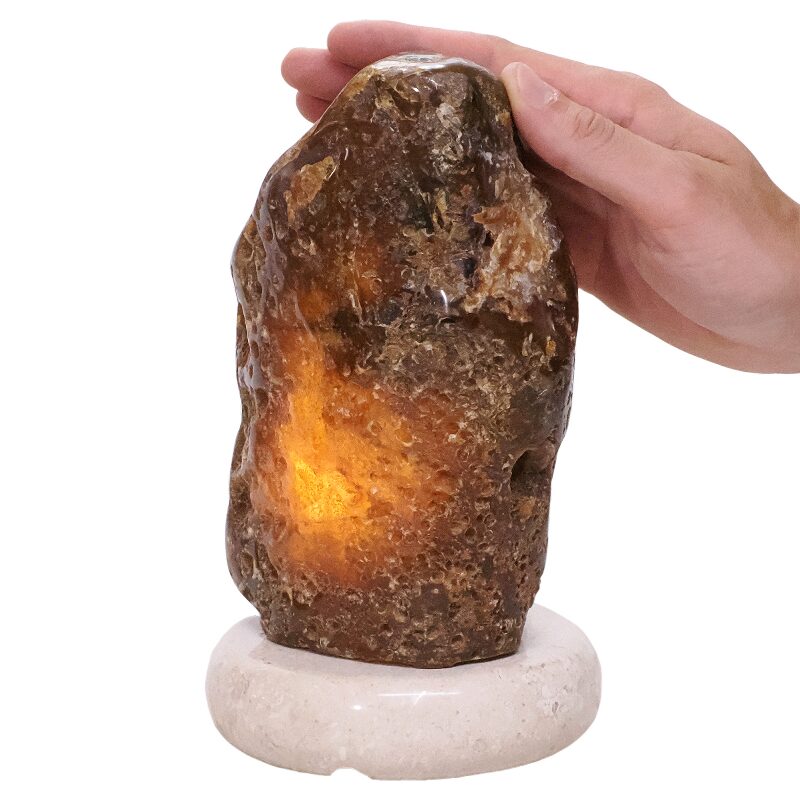 3.3kg Crystal Quartz River Agate Lamp - White LED Bulb N2258 4 Crystal Quartz River Agate Lamp - White LED Bulb N2258 | Crystal Factory