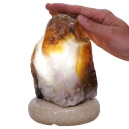 2.85kg Crystal Quartz River Agate Lamp - White LED Bulb N2259 6 Crystal Quartz River Agate Lamp - White LED Bulb N2259 | Crystal Factory